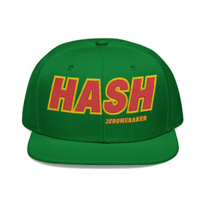 Hash Embroidered Snapback Cap - Trendy Streetwear Hat